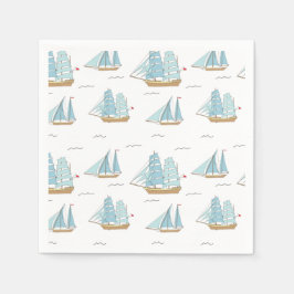 Guardanapo De Papel Iates de Verão, em forma de carne, com velas