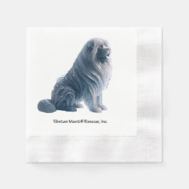 Guardanapo De Papel Ice Sentando Tibetano Mastiff Napkins
