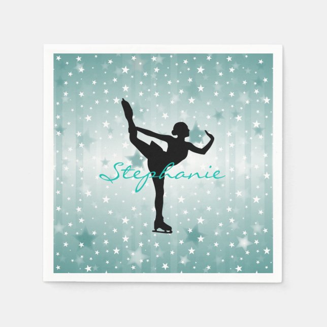 Guardanapo De Papel Ice Skating Paper Party Napkins (Frente)
