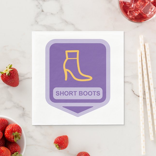 Guardanapo De Papel Ícone de Boots do Shorts Napkins (Criador carregado)