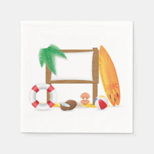 Guardanapo De Papel Ícones de praia - Napkins