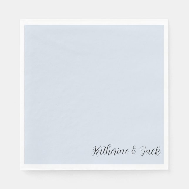 Guardanapo De Papel Icy Blue Custom Luncheon Napkins (Frente)