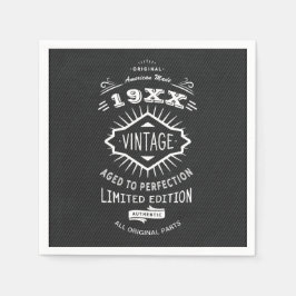 Guardanapo De Papel Idade da Bolsa mensageifesta de aniversario elegan