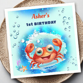 Guardanapo De Papel Idade Personalizada do Partido da Piscina do Caran