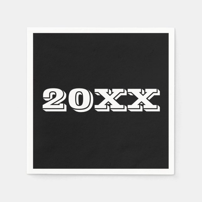 Guardanapo De Papel Ideias festas de formatura Napkins (Frente)