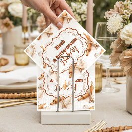 Guardanapo De Papel Identidade de Marca de Padaria com Creme de Mantei
