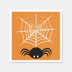 Guardanapo De Papel Ilustração Assustadora de Aranha de Halloween