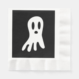 Guardanapo De Papel Ilustração Assustadora de Fantasmas Góticos