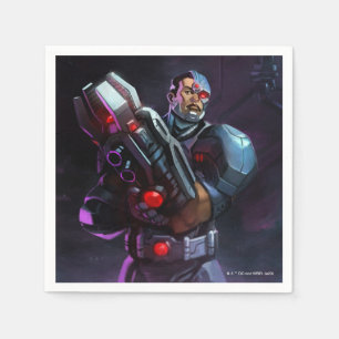 Guardanapo De Papel Ilustração Cyborg Infinita Crise