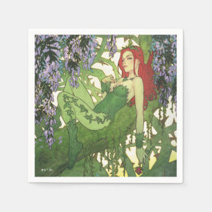Guardanapo De Papel Ilustração da Capa do Batman Rebirth Poison Ivy