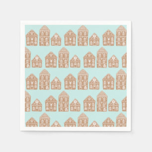 Guardanapo De Papel Ilustração da vila Gingerbird House 