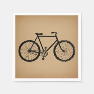 Guardanapo De Papel Ilustração de bicicleta de bicicleta Vintage Bro