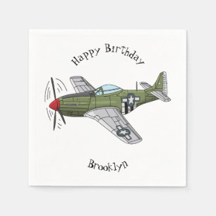 Guardanapo De Papel Ilustração de desenho de avião militar