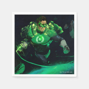 Guardanapo De Papel Ilustração de Lanterna Verde de Crise Infinita