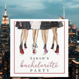 Guardanapo De Papel Ilustração de Moda Bachelorette Nova Iorque