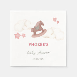 Guardanapo De Papel Ilustração de Nuvem Mágica de Cavalo de Ovo Whimsi