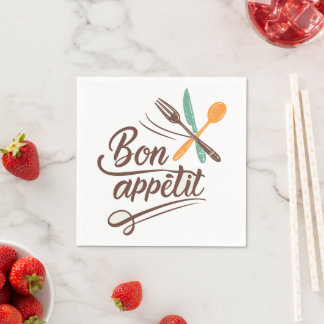 Guardanapo De Papel Ilustração de talheres de decoração Bon Appétit Ki