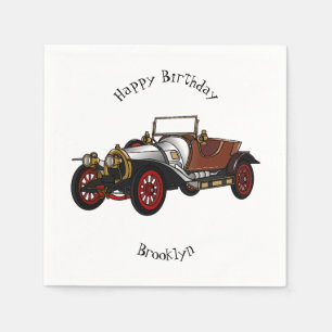 Guardanapo De Papel Ilustração do desenho animado Classic car 1920