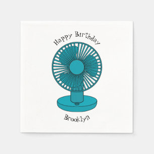 Guardanapo De Papel Ilustração do desenho do ventilador