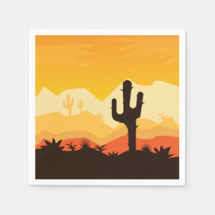 Guardanapo De Papel Ilustração do deserto