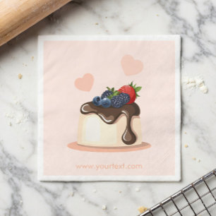 Guardanapo de Papel Ilustrado de Sobremesa de Frut