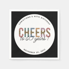 Guardanapo De Papel Impressão alfabética personalizada moderna 60ª Fes