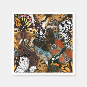 Guardanapo De Papel Impressão animal. Asas de borboleta.