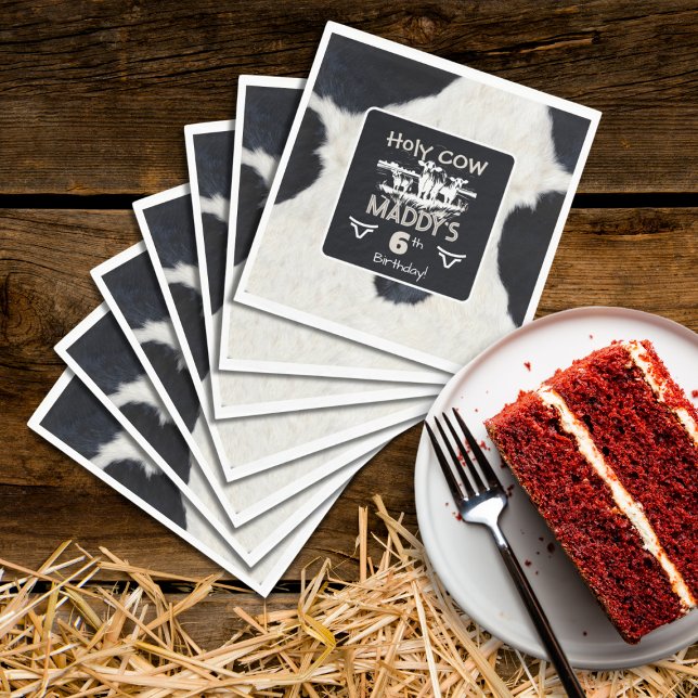 Guardanapo De Papel Impressão Animal Santa Vaca Papel de Aniversário N (Criador carregado)