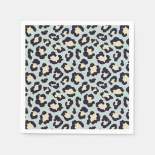 Guardanapo De Papel Impressão de leopardo verde