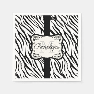 Guardanapo De Papel Impressão de Zebra Cura