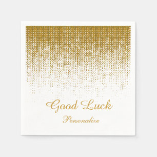 Guardanapo De Papel Impressão Dourado *Elegant da textura no fundo