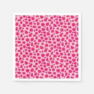 Guardanapo De Papel Impressão Leopard - Fuchsia e rosas claro