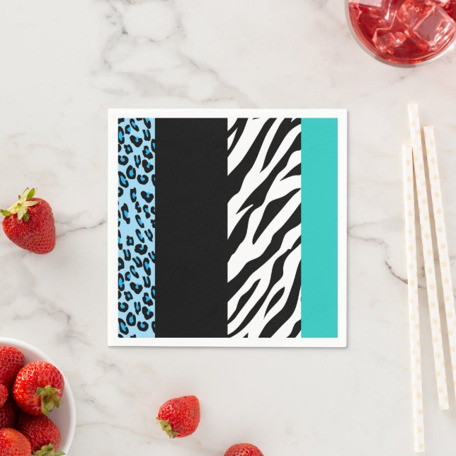 Guardanapo De Papel Impressão Leopardo, Impressão Zebra, Impressão Ani (Insitu)