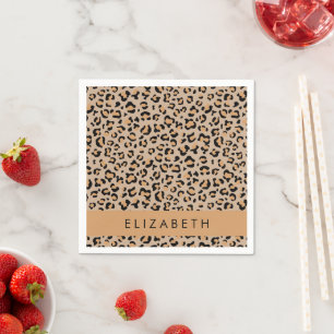 Guardanapo De Papel Impressão Leopardo, Manchas, Leopardo Marrom, Seu