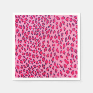 Guardanapo De Papel Impressão Leopardo Rosa