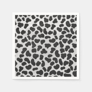 Guardanapo De Papel Impressão preto e branco Dalmatian