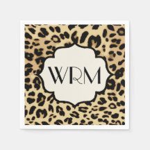 Impressão Sassy Leopard Monograma