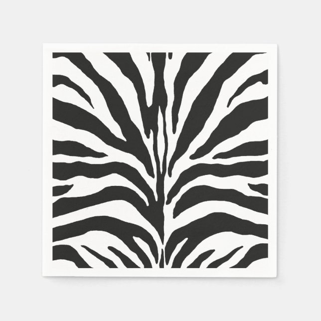 Guardanapo De Papel Impressão Zebra (Frente)