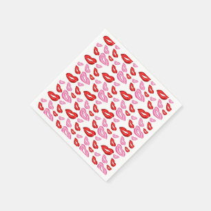 Guardanapo De Papel Impressões de batom da moda