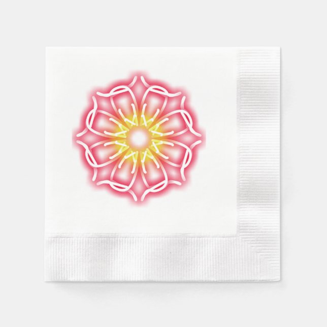 Guardanapo De Papel Impressões de caleidoscópio (Frente)