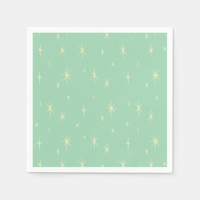 Guardanapo De Papel Impulso Atômico da Idade do Espaço do Hipster Retr (Frente)