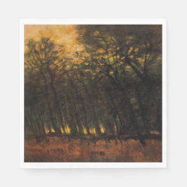 Guardanapo De Papel Incêndios na Floresta (por Laszlo Mednyanszky)