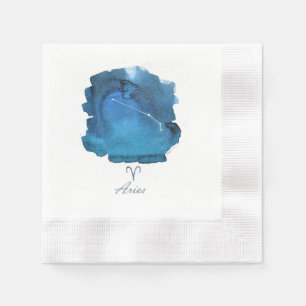 Guardanapo De Papel Incríveis Aries - Papel de Constelação Zodiac N
