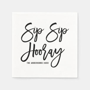 Guardanapo de papel indicados por letras da mão