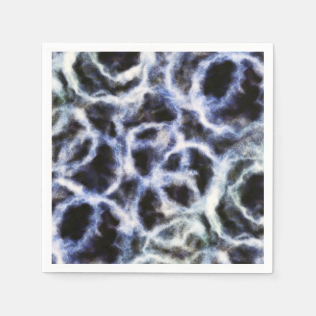 Guardanapo De Papel índigo reciclado shibori : (Frente)