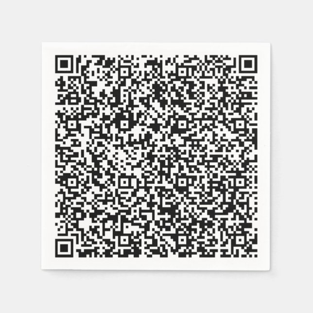 Guardanapo De Papel Informações personalizadas de verificação de códig (Frente)