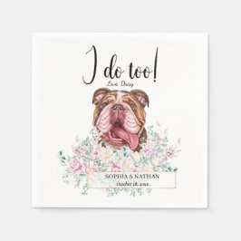 Guardanapo De Papel Inglês Bulldog Casamento Cocktail Napkins