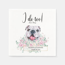 Guardanapo De Papel Inglês Bulldog Casamento Cocktail Napkins