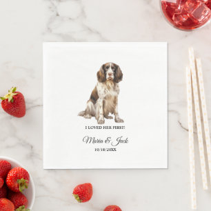 Guardanapo De Papel Inglês Springer Spaniel Dog Eu A Amava Primeiro