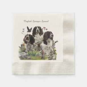 Guardanapo De Papel Inglês Springer Spaniels, Arte
